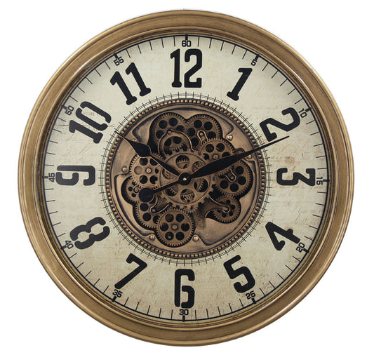 Gold Monza Cog Clock, 66 cm