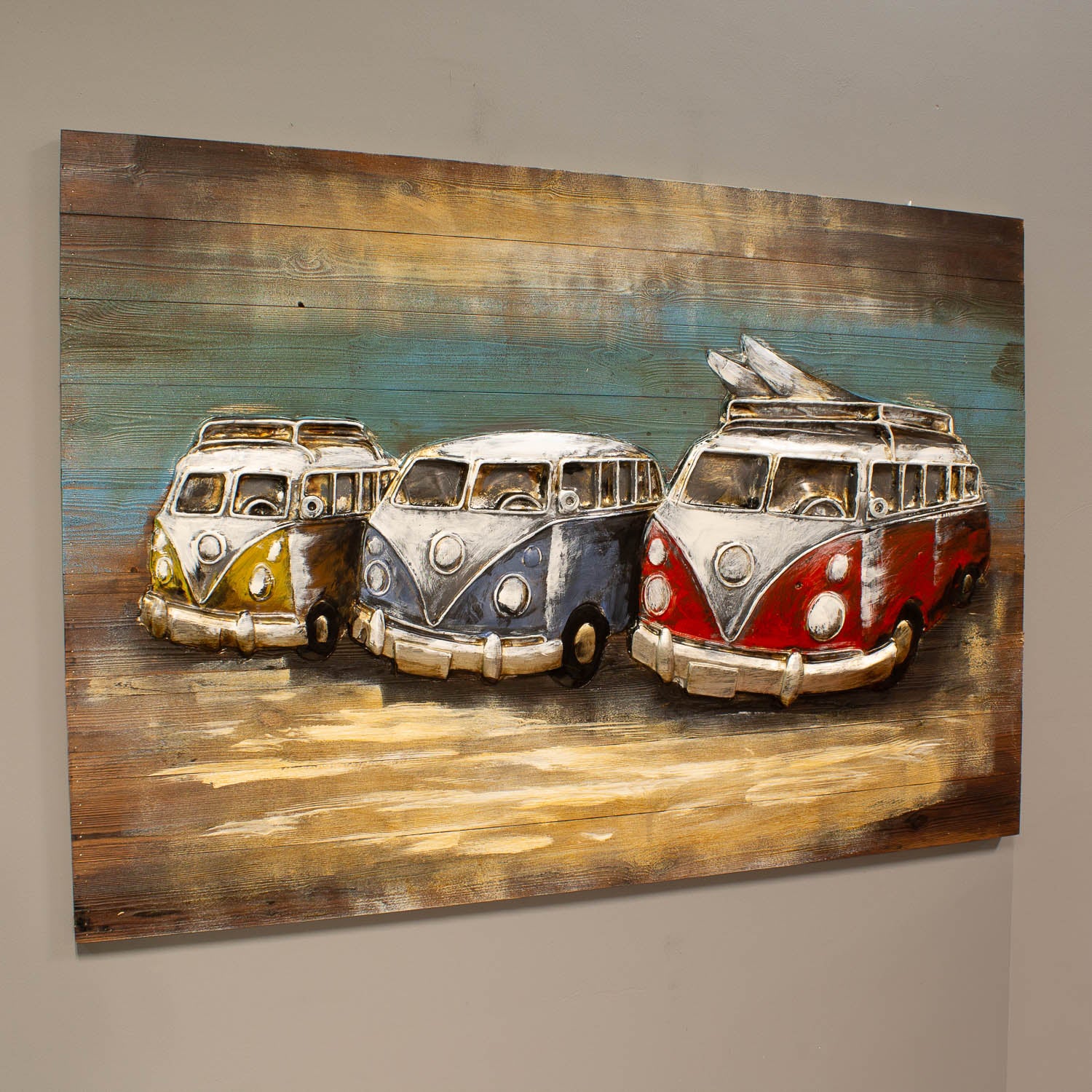 3D Camper Vans Board Art