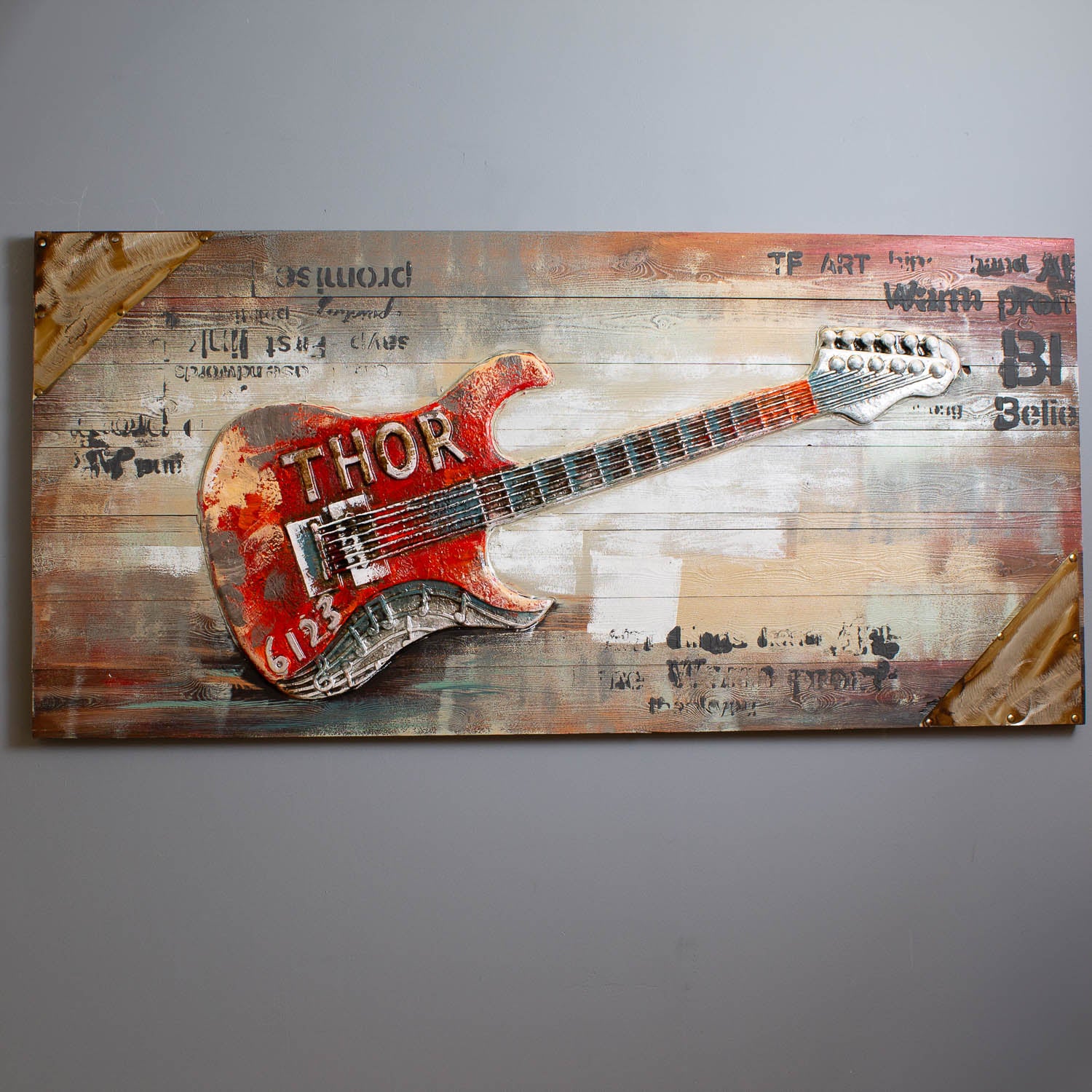 3D Guitar Board Art