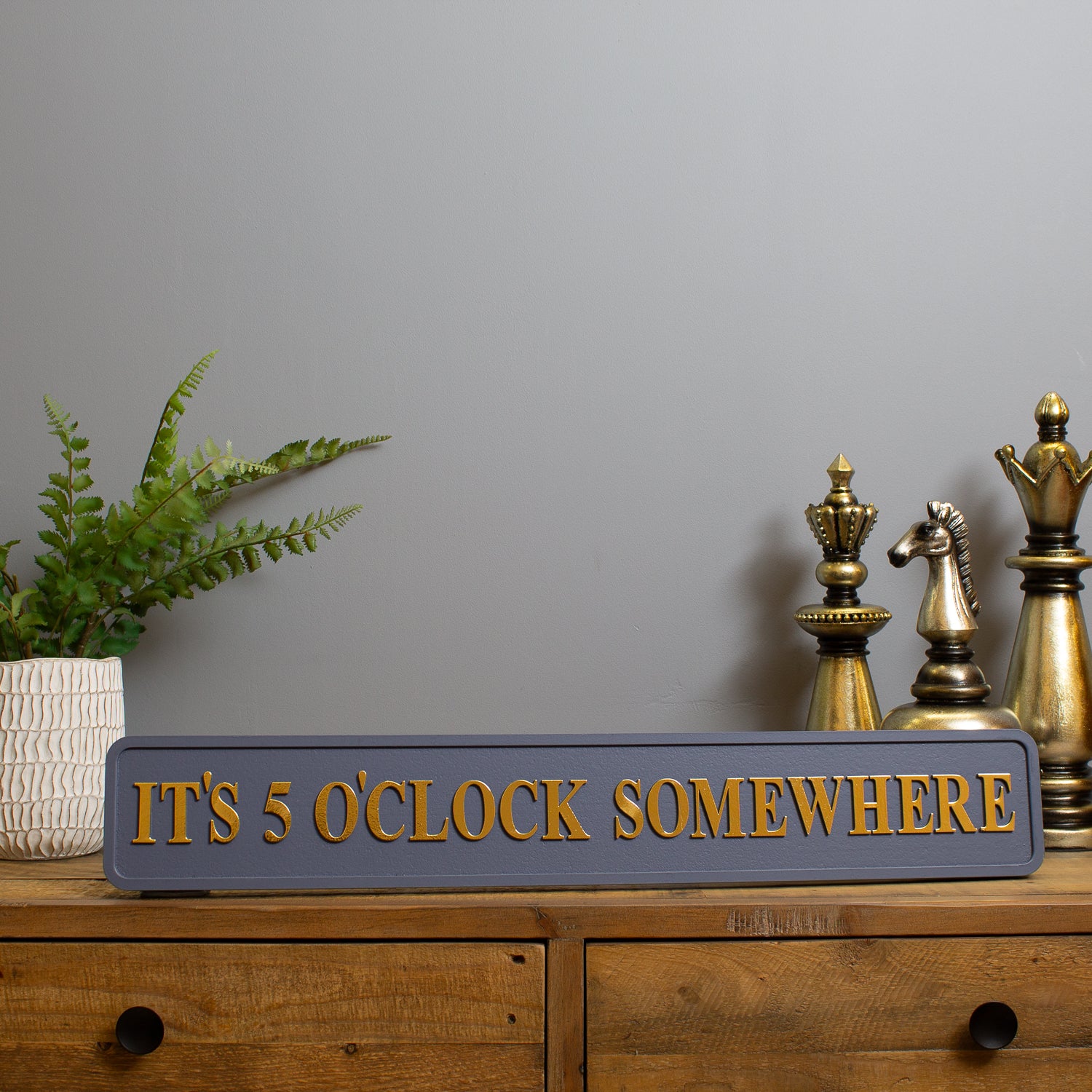 5 O' Clock Somewhere Street Sign