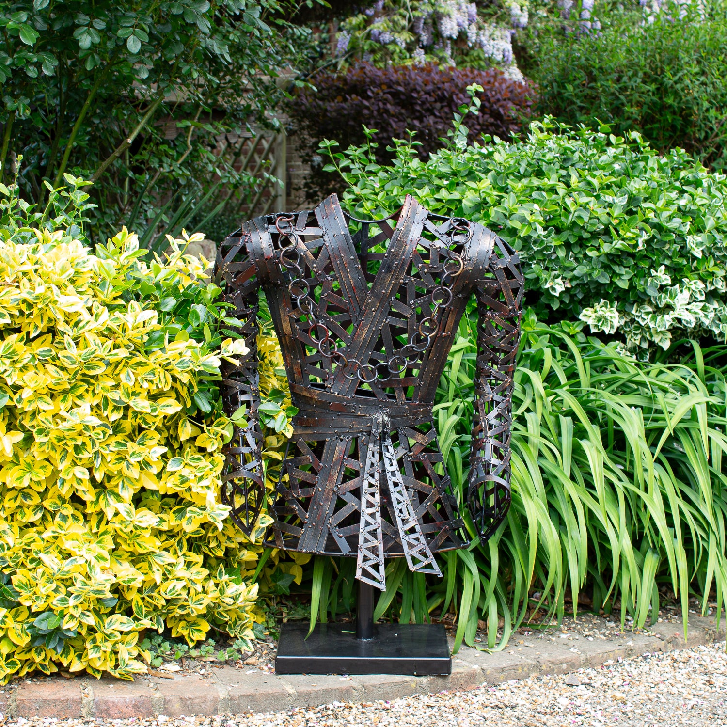 Metal Oriental Armour Sculpture