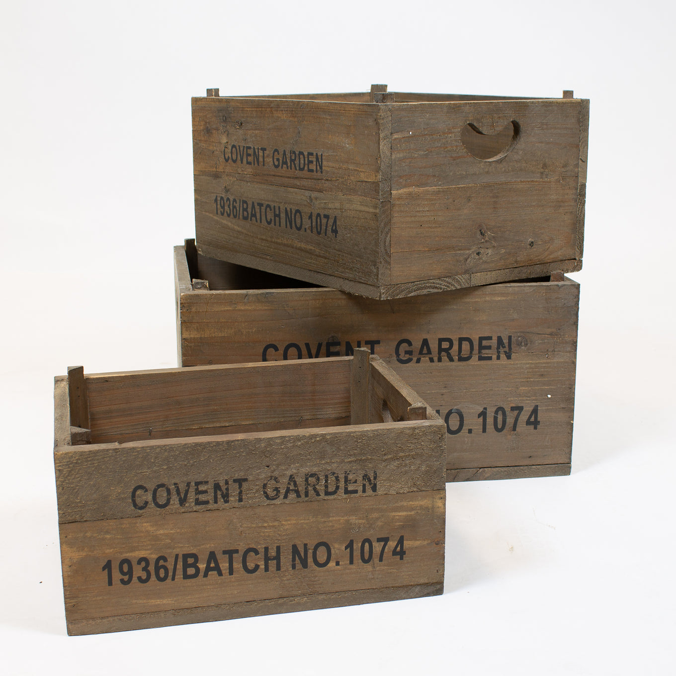 Covent Garden Storage Crates 3pc