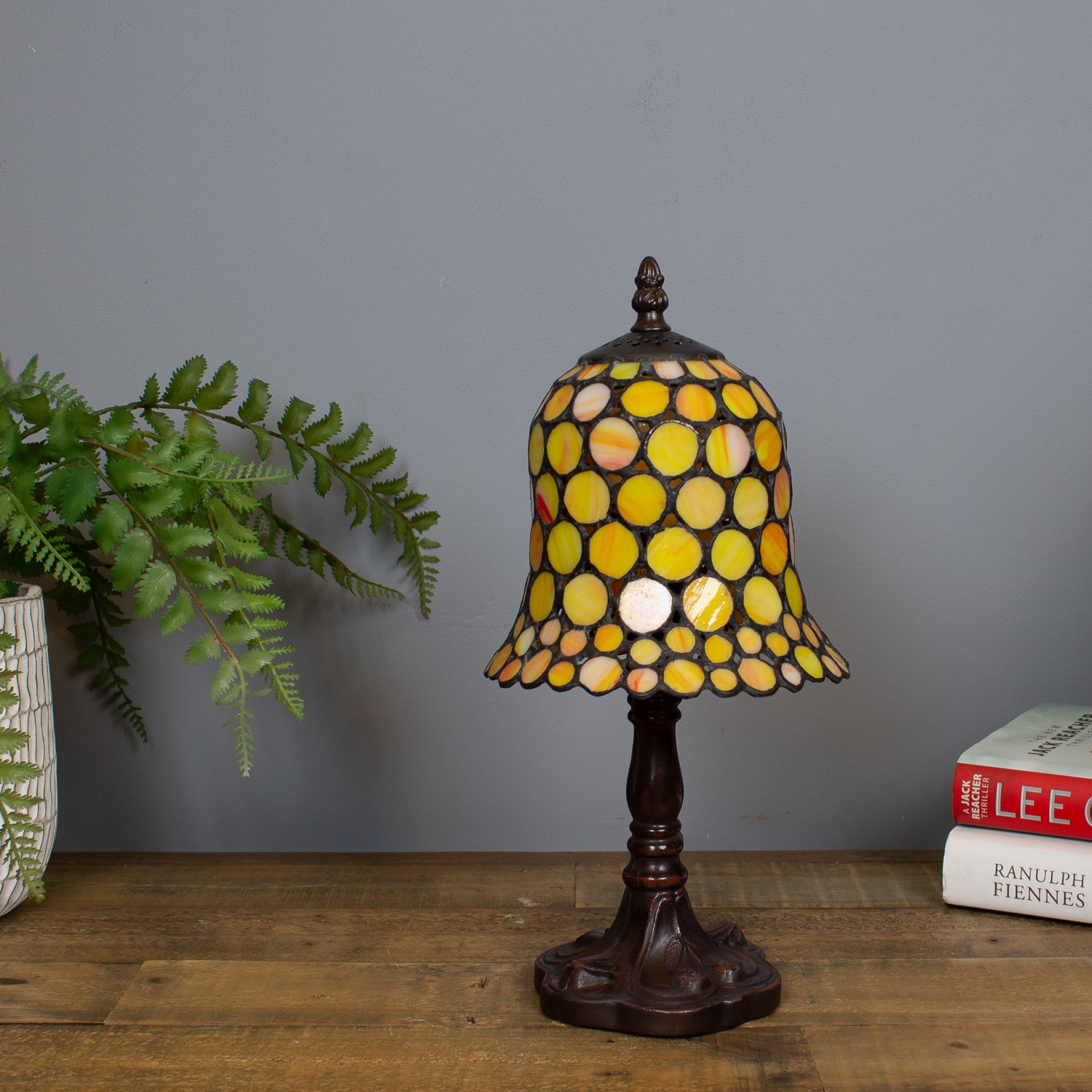 Amber Spot Tiffany Lamp 32cm