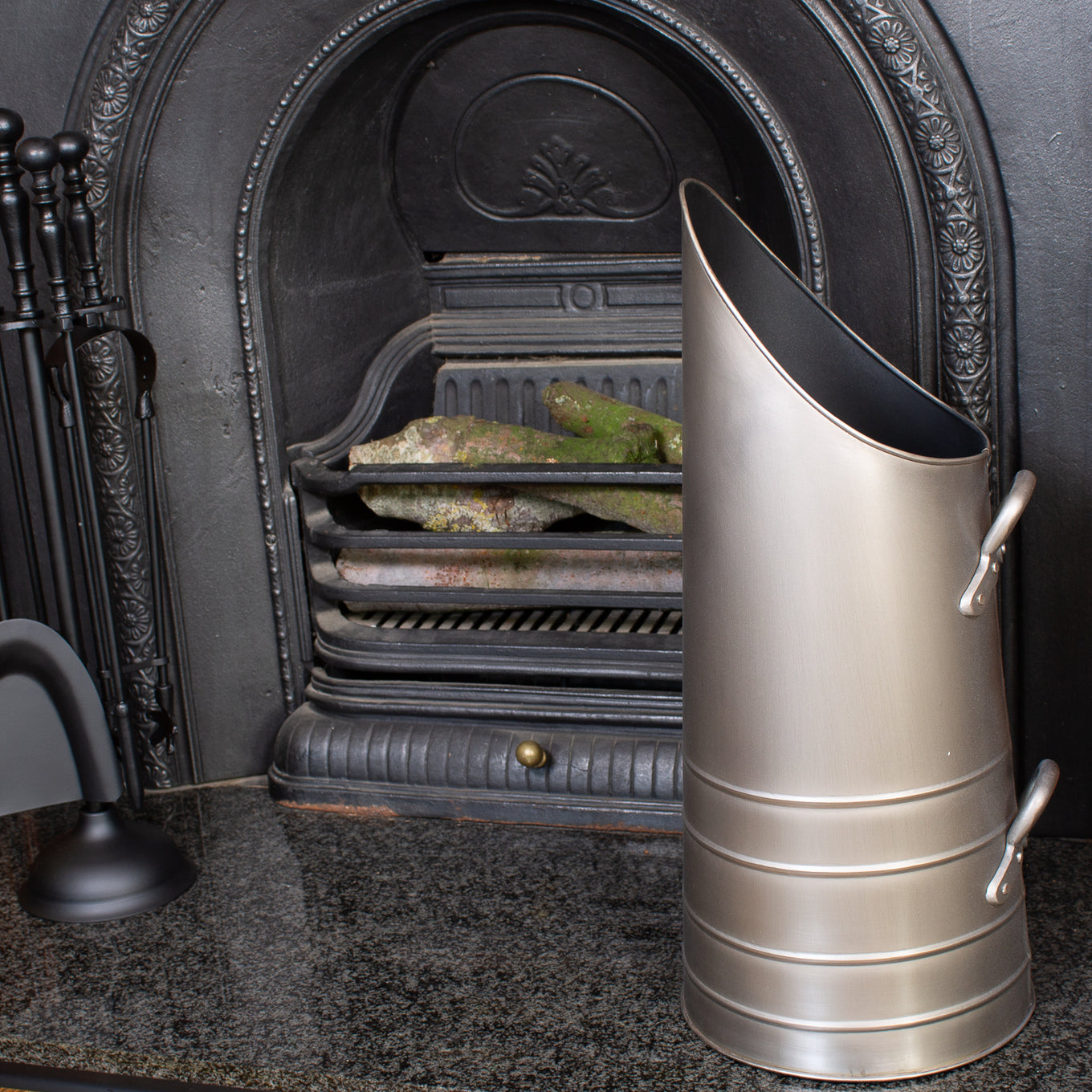 Coal Hod Pewter Finish