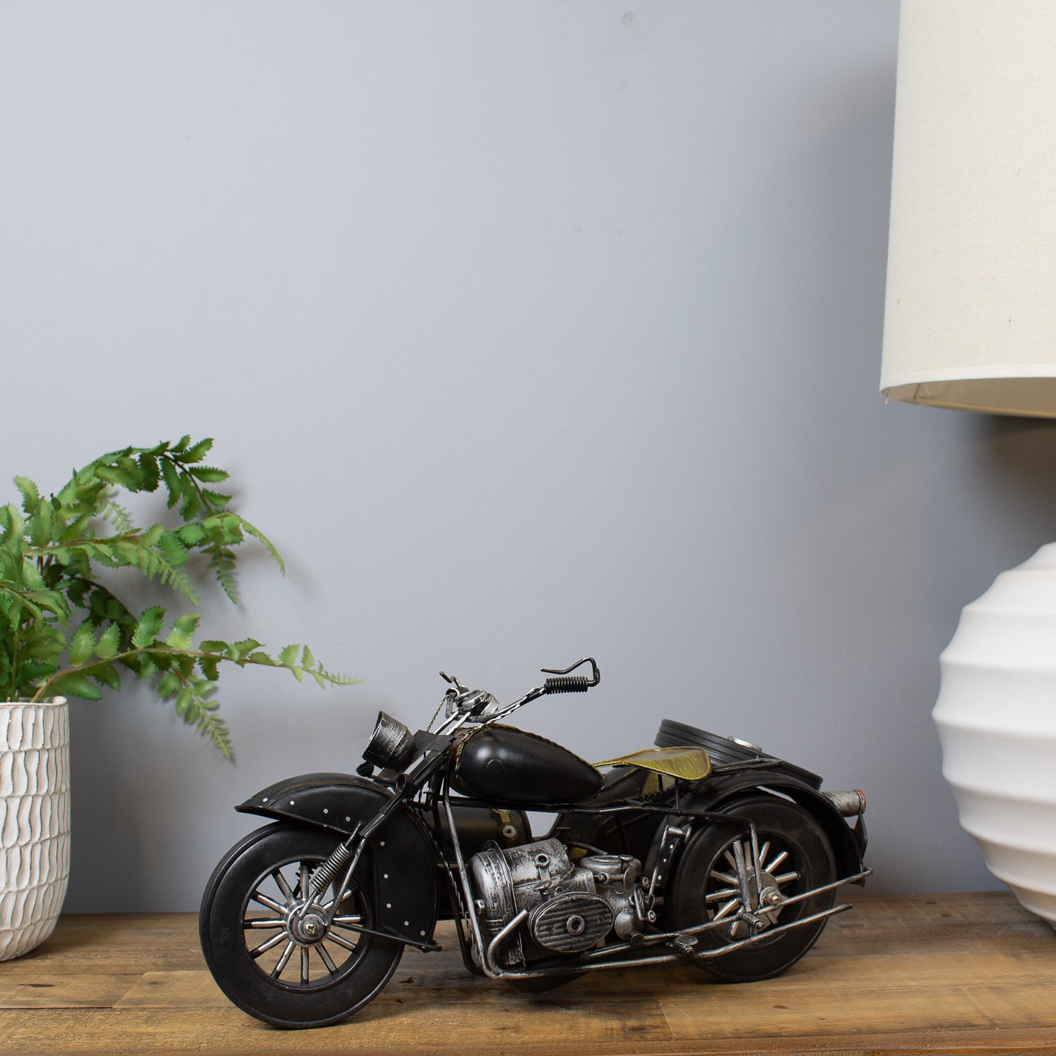 Vintage Motorcycle & Sidecar Model