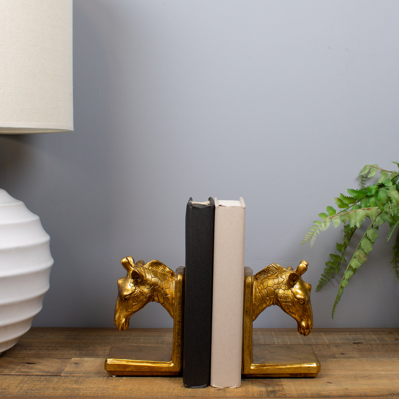 Giraffe Head Bookends