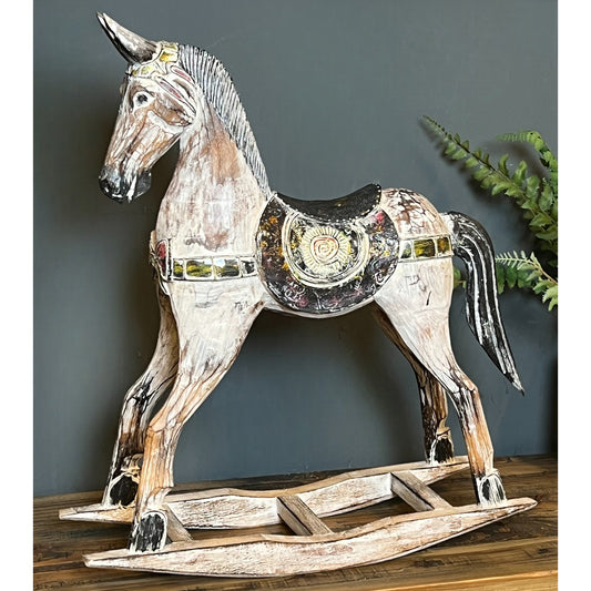 60cm Wooden Rocking Horse