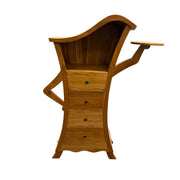 Matilda Teak Chest with Bookshelf