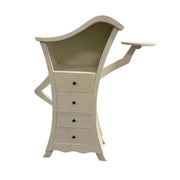 Matilda White Chest with Bookshelf