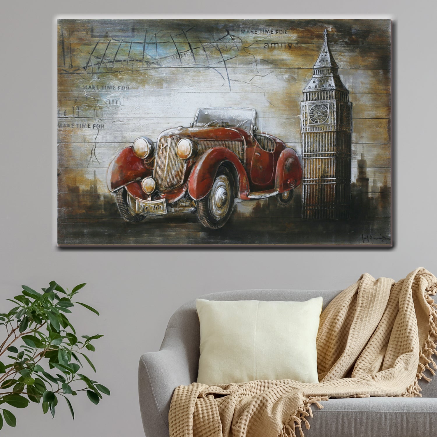 3D Classic Car Board Art