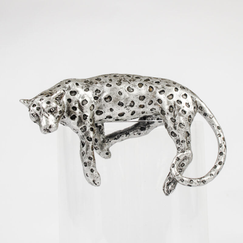 Leopard Pot Hanger, Silver