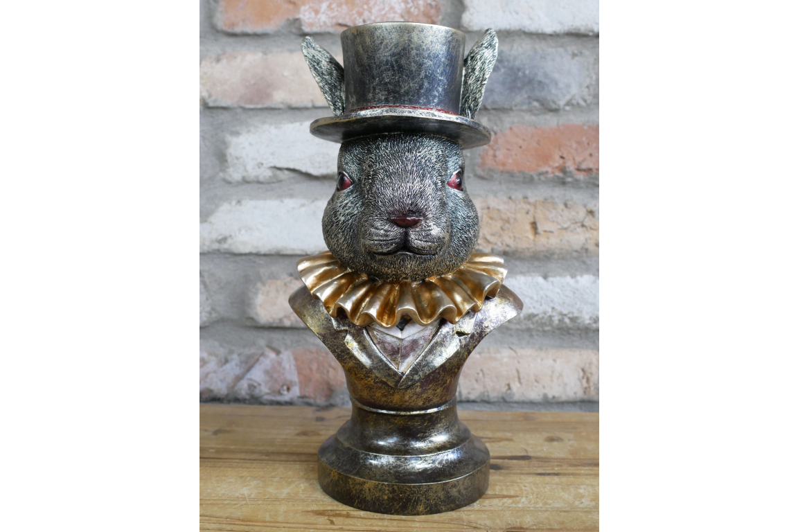 Rabbit With Top Hat Bust