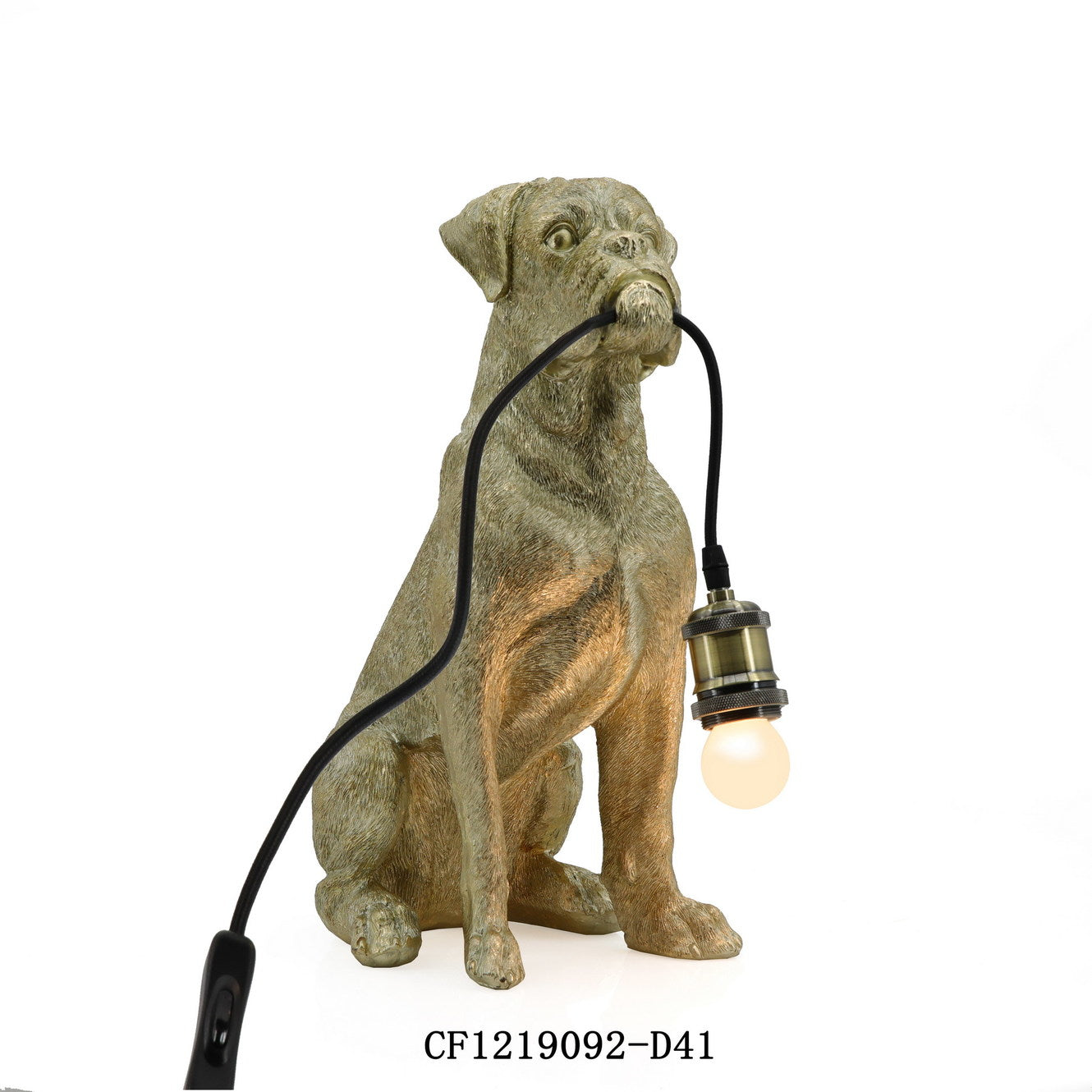 Gold Boxer Lamp