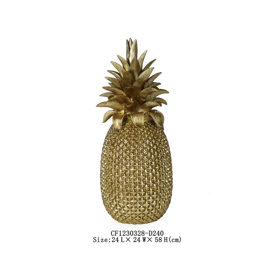 Gold Resin Pineapple, Large