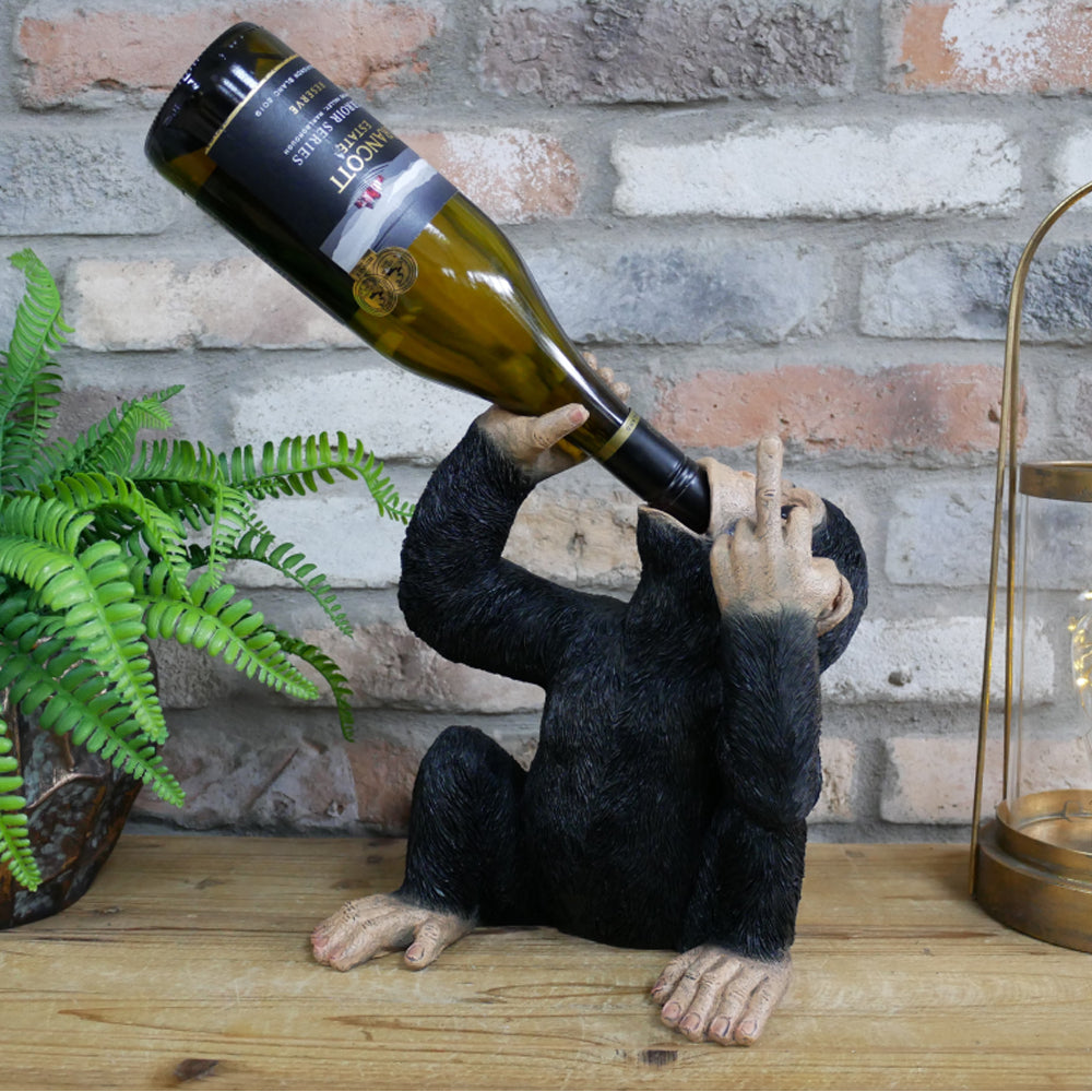 Up Yours Drunk Monkey Wine Holder