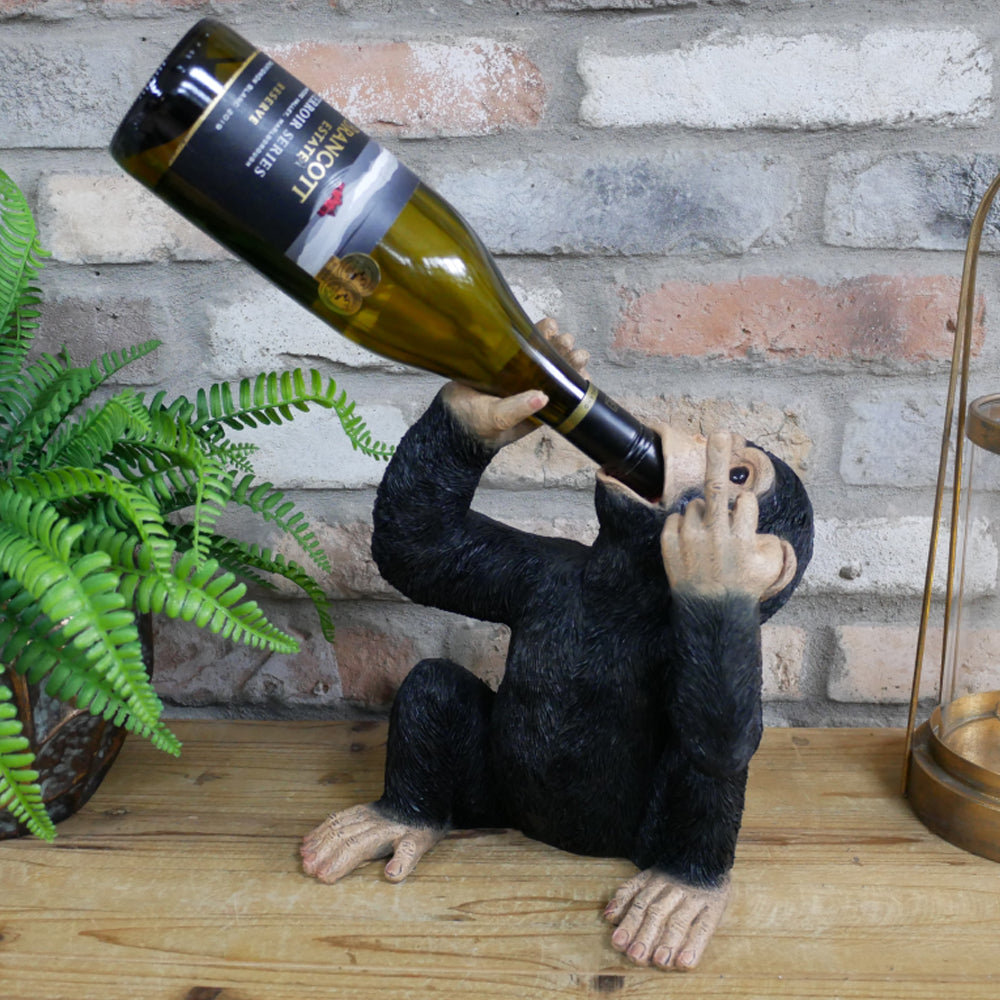 Up Yours Drunk Monkey Wine Holder