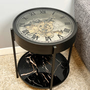 Table Clock With Shelf