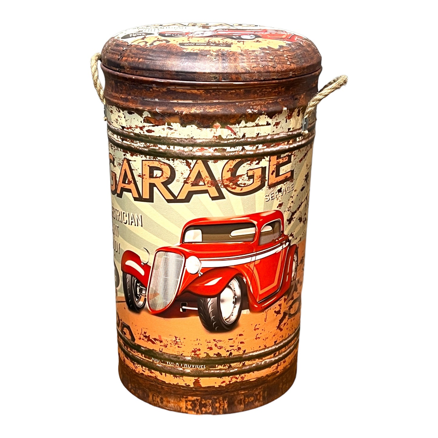 American Garage Storage Stool