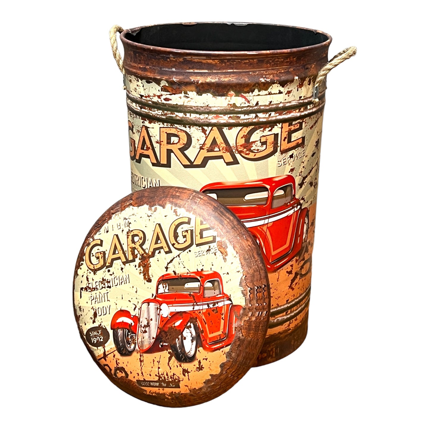 American Garage Storage Stool