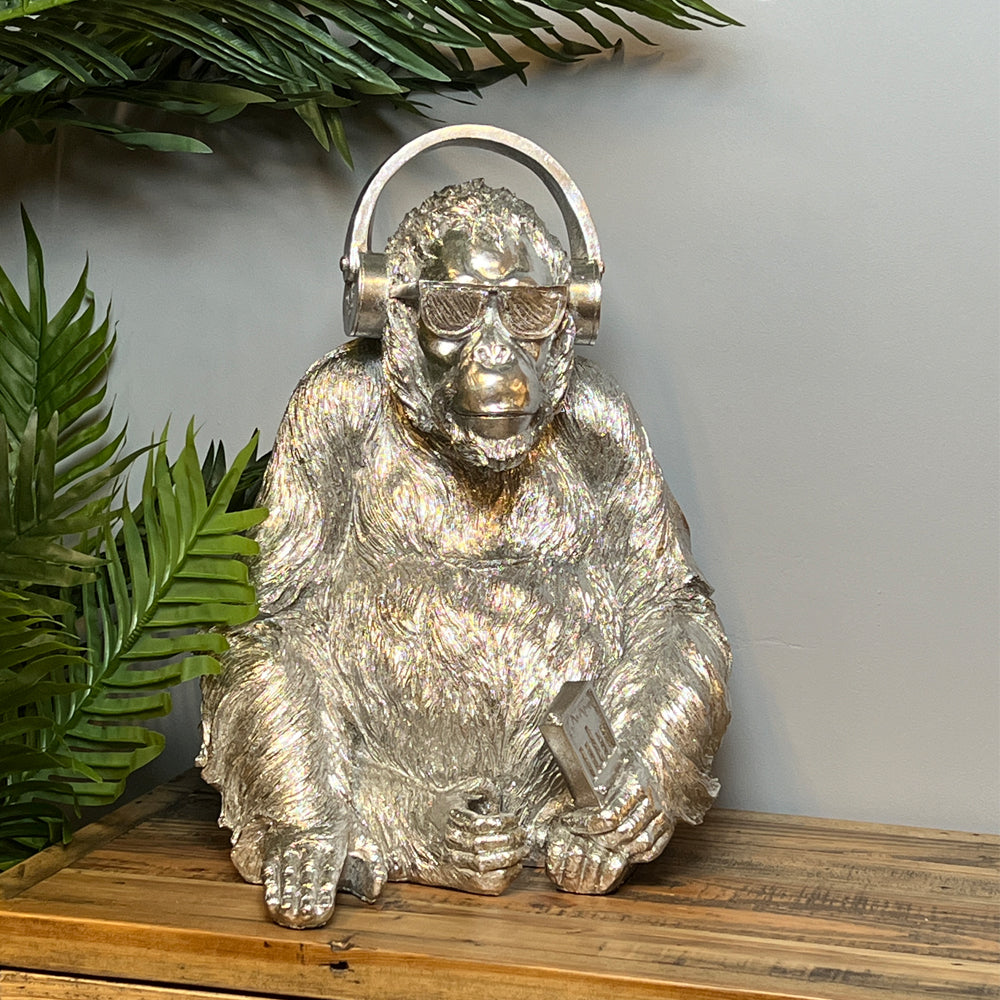 Gorilla with Headphones