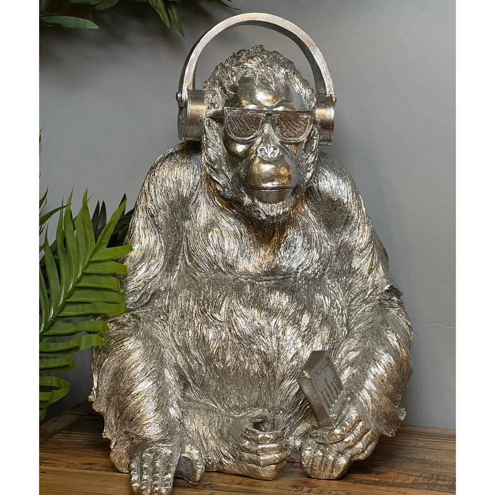 Gorilla with Headphones