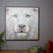 White Lion Oil Canvas