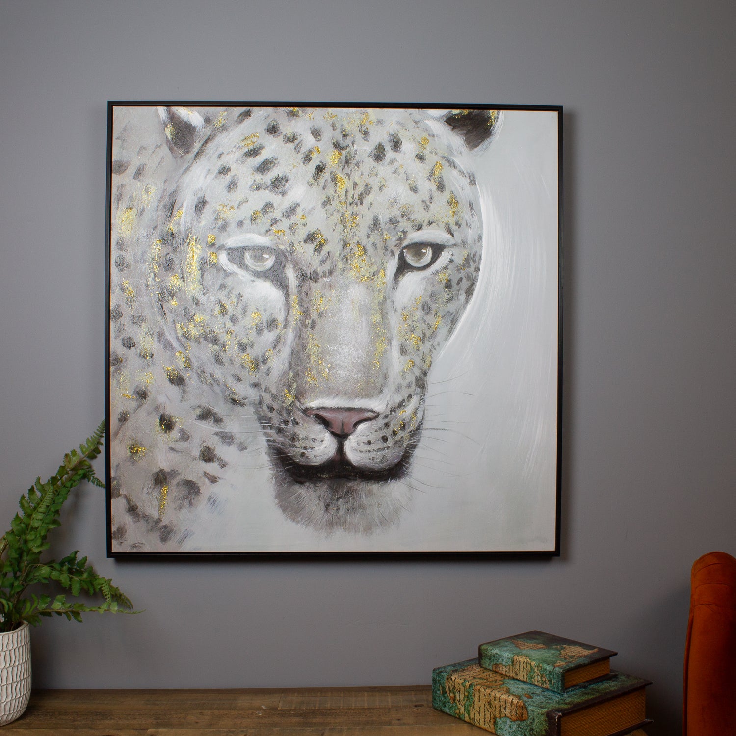 Snow Leopard Oil Canvas