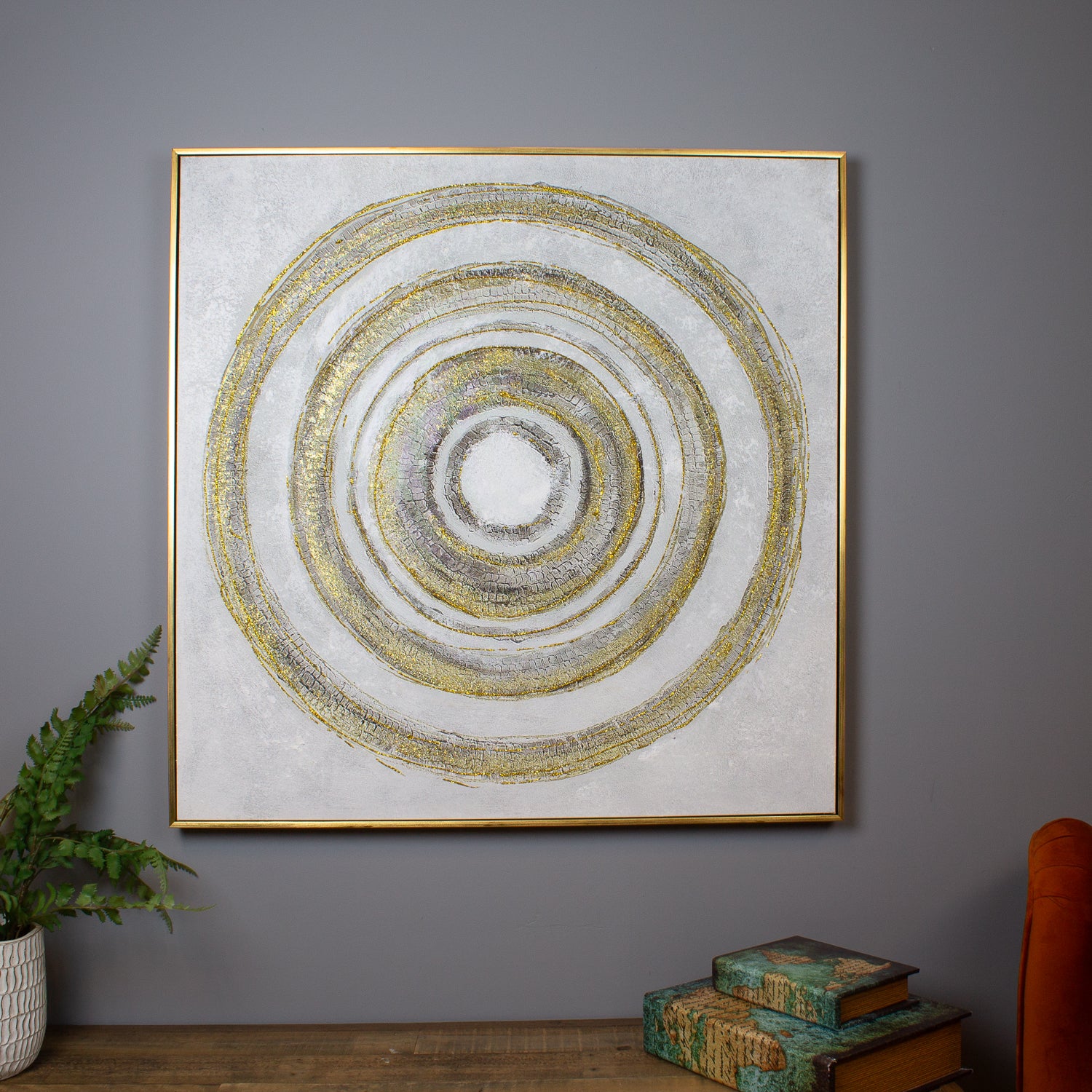 Ever Increasing Circles Oil Canvas
