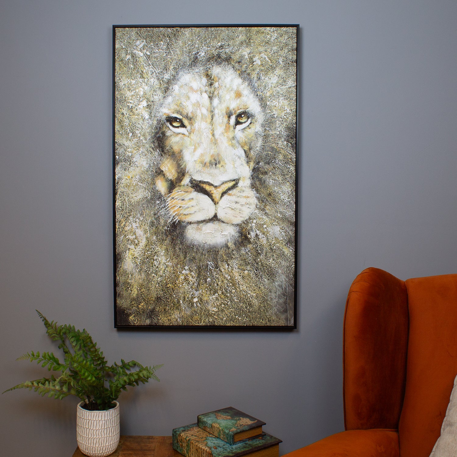 The Lion's Mane Oil Canvas