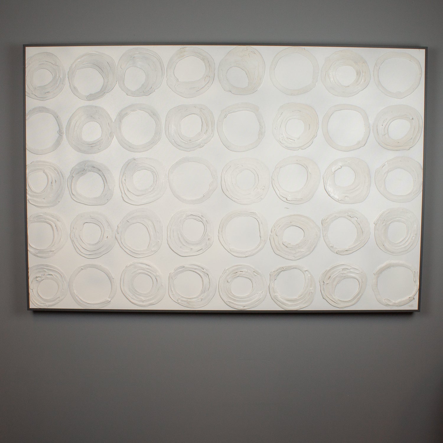 Textured Circles Art Canvas