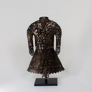 Metal Oriental Skirted Armour Sculpture