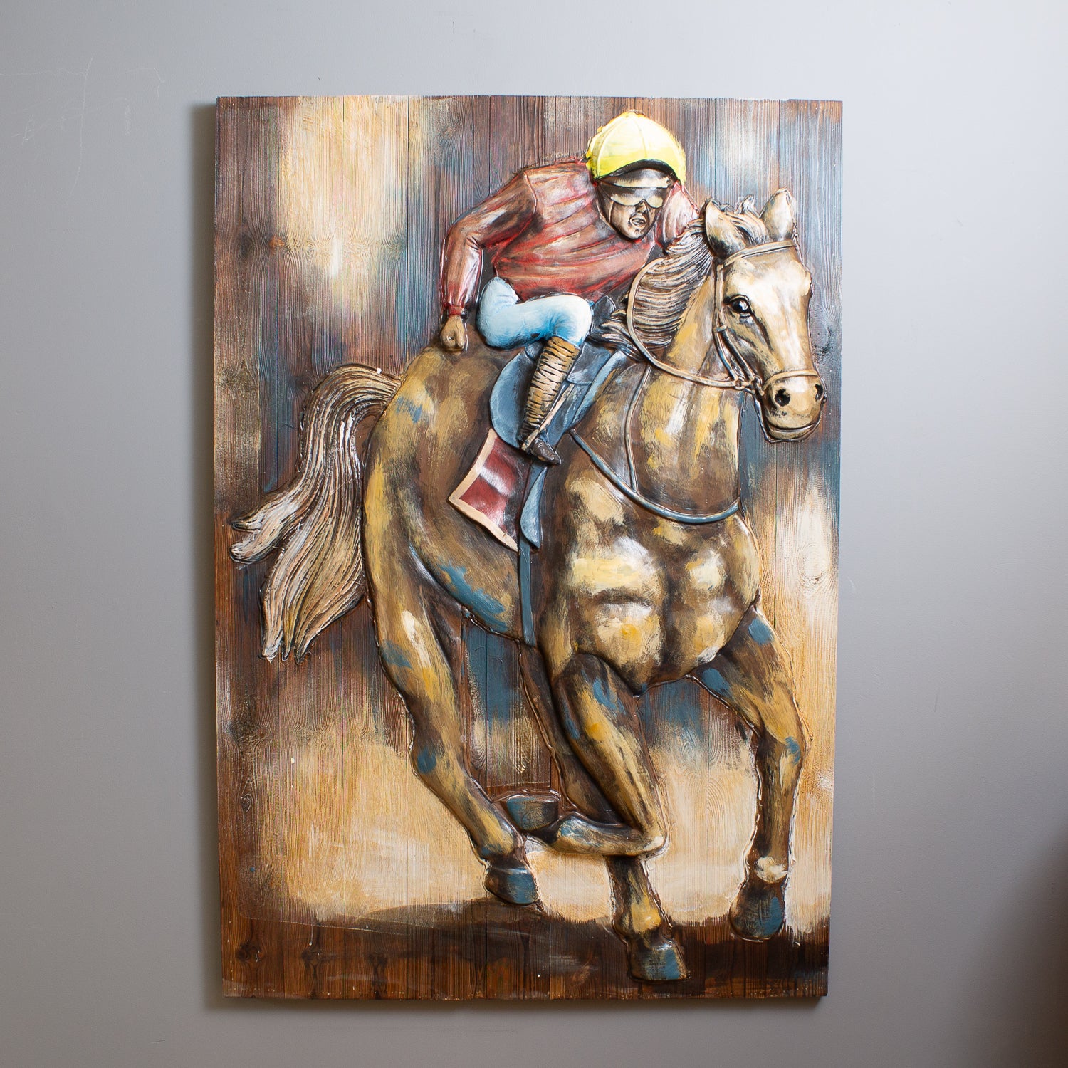 3D Horse & Rider Board Art