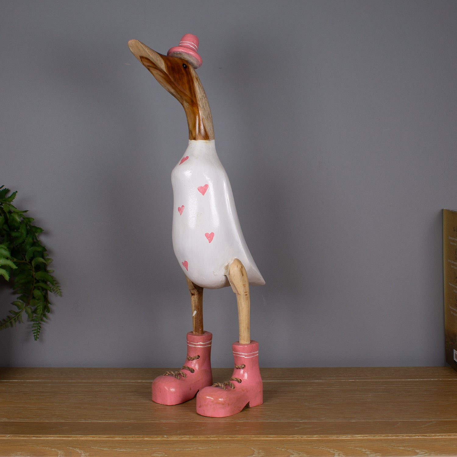 Large Pink Hearts Duck