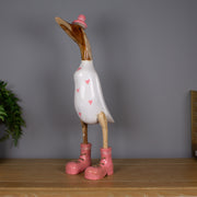 Large Pink Hearts Duck
