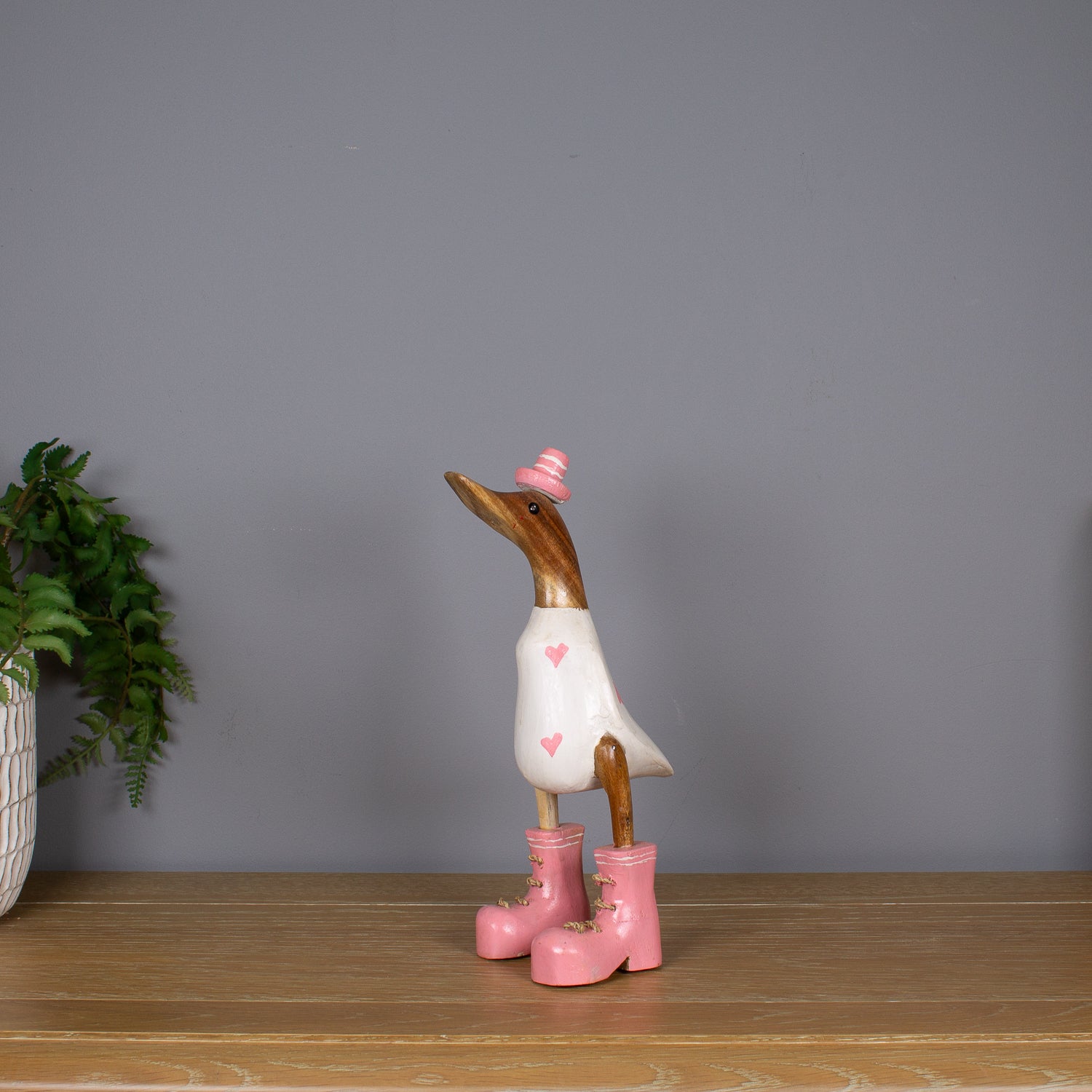 Small Pink Hearts Duck