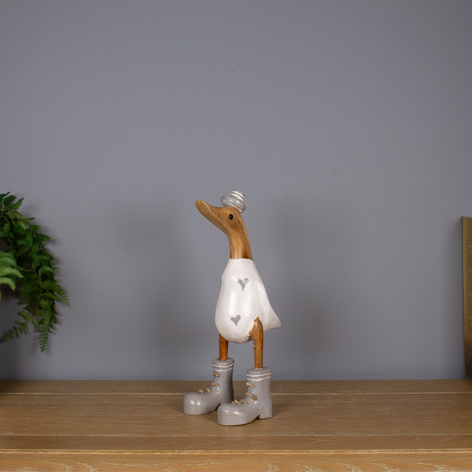 Small Grey Hearts Duck
