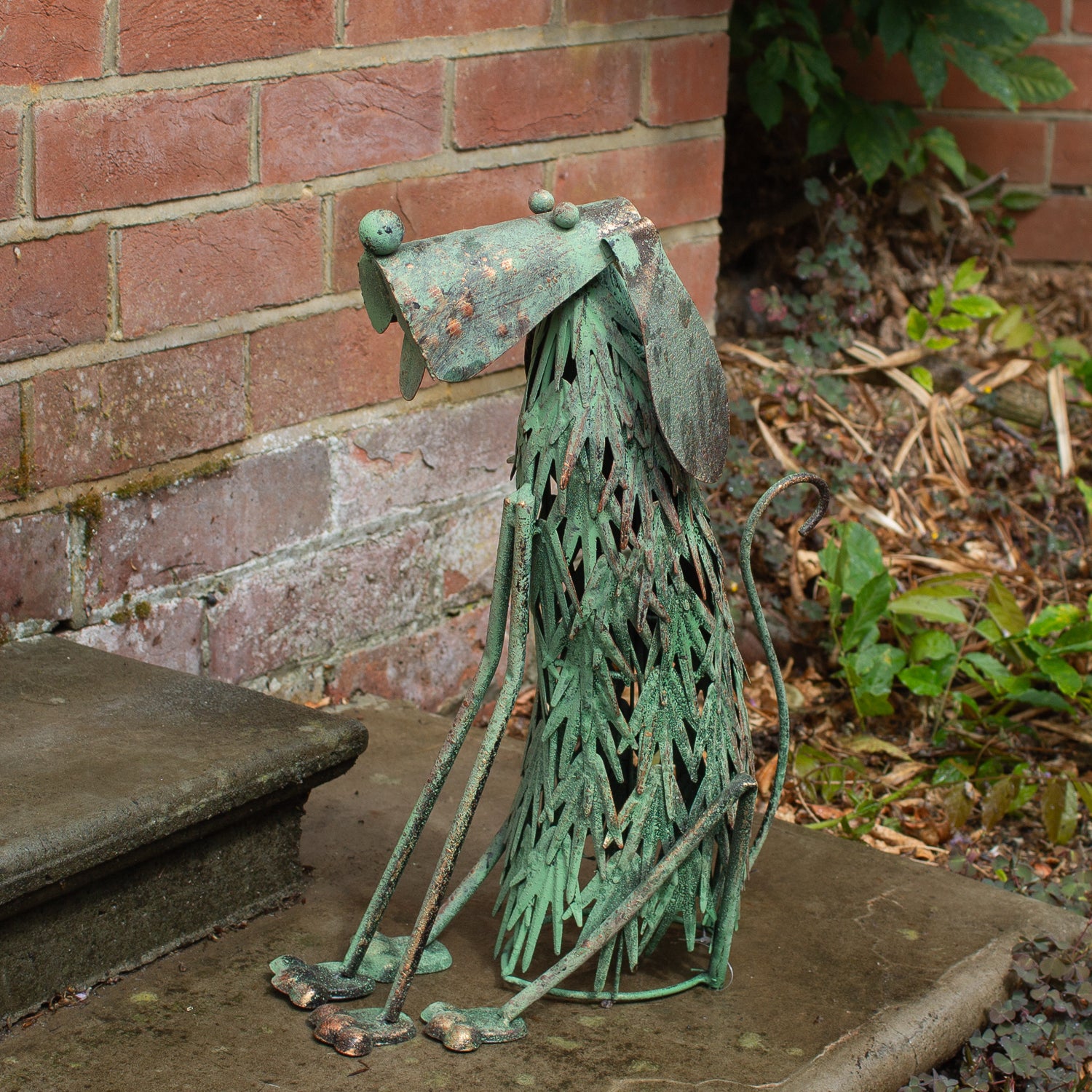 Sitting Dog Garden Sculpture