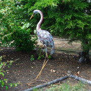 White Heron Garden Sculpture