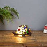 Multi-Coloured Turtle Tiffany Lamp