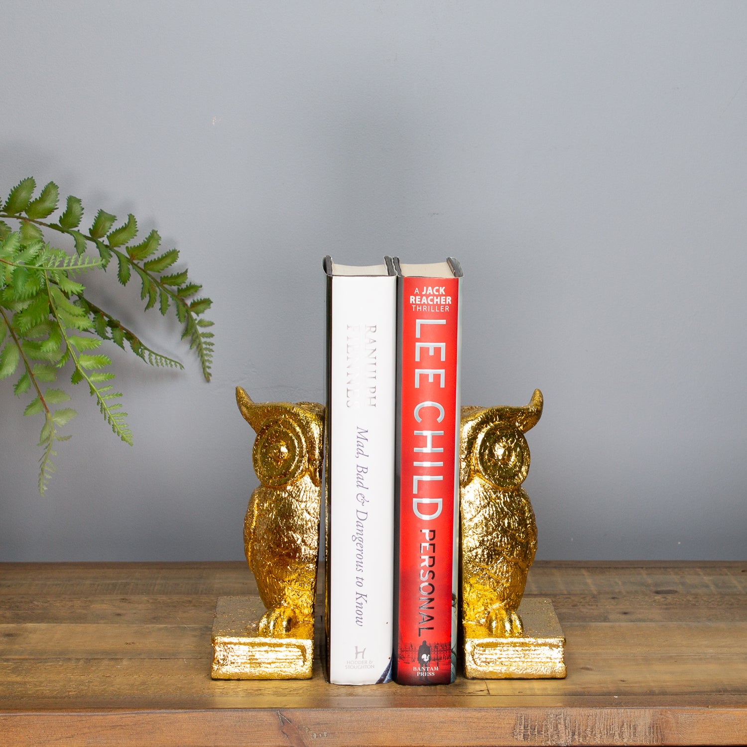 Gold Owl Bookends
