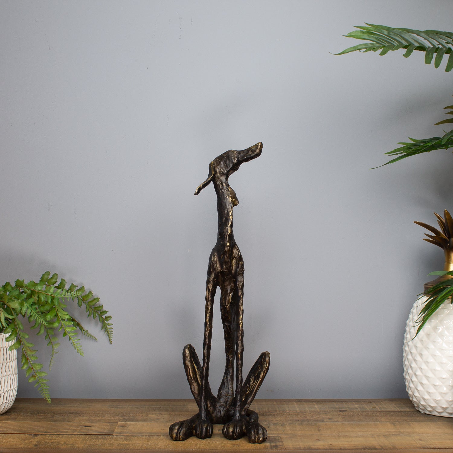 Howling Dog Statue