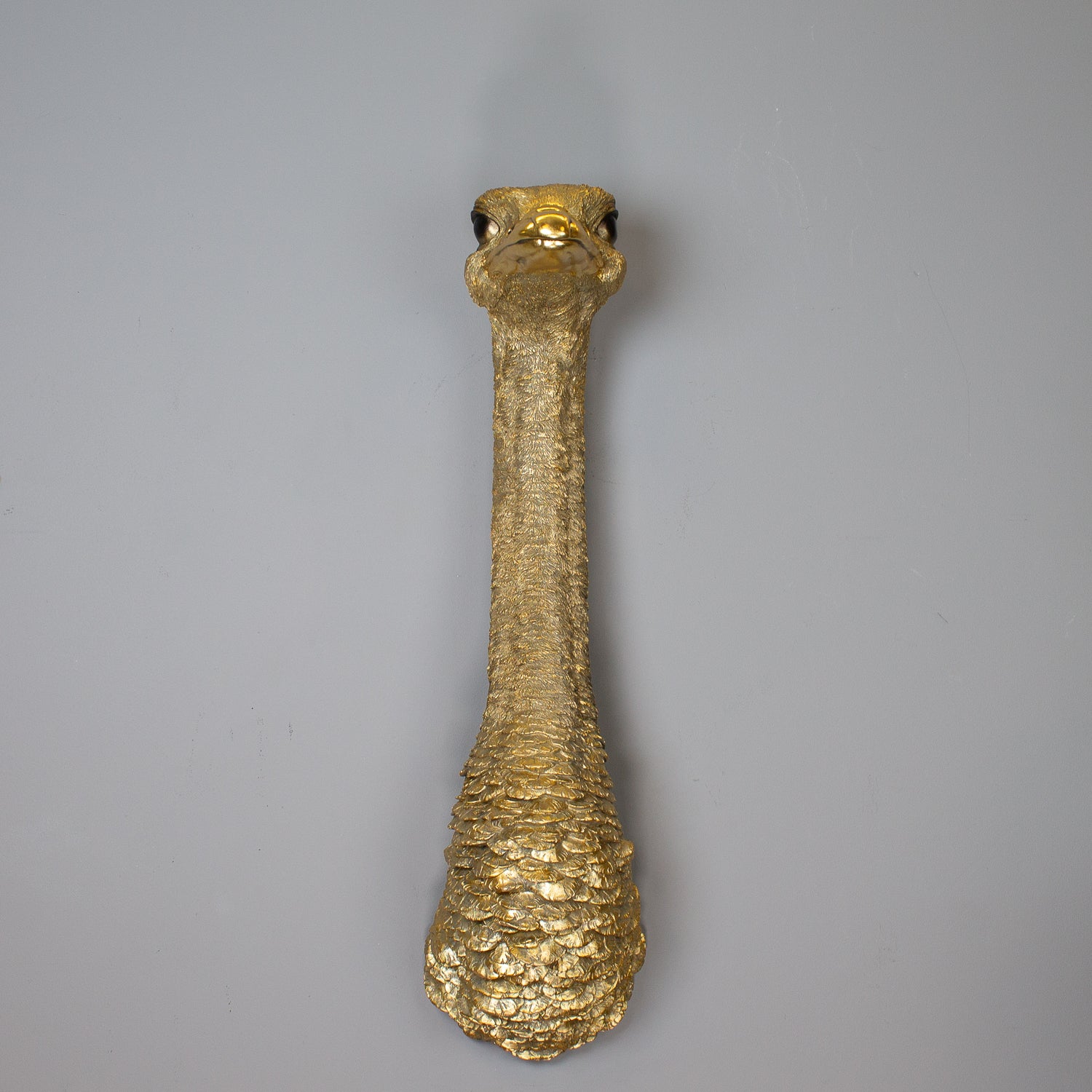 Gold Ostrich Head Wall Art