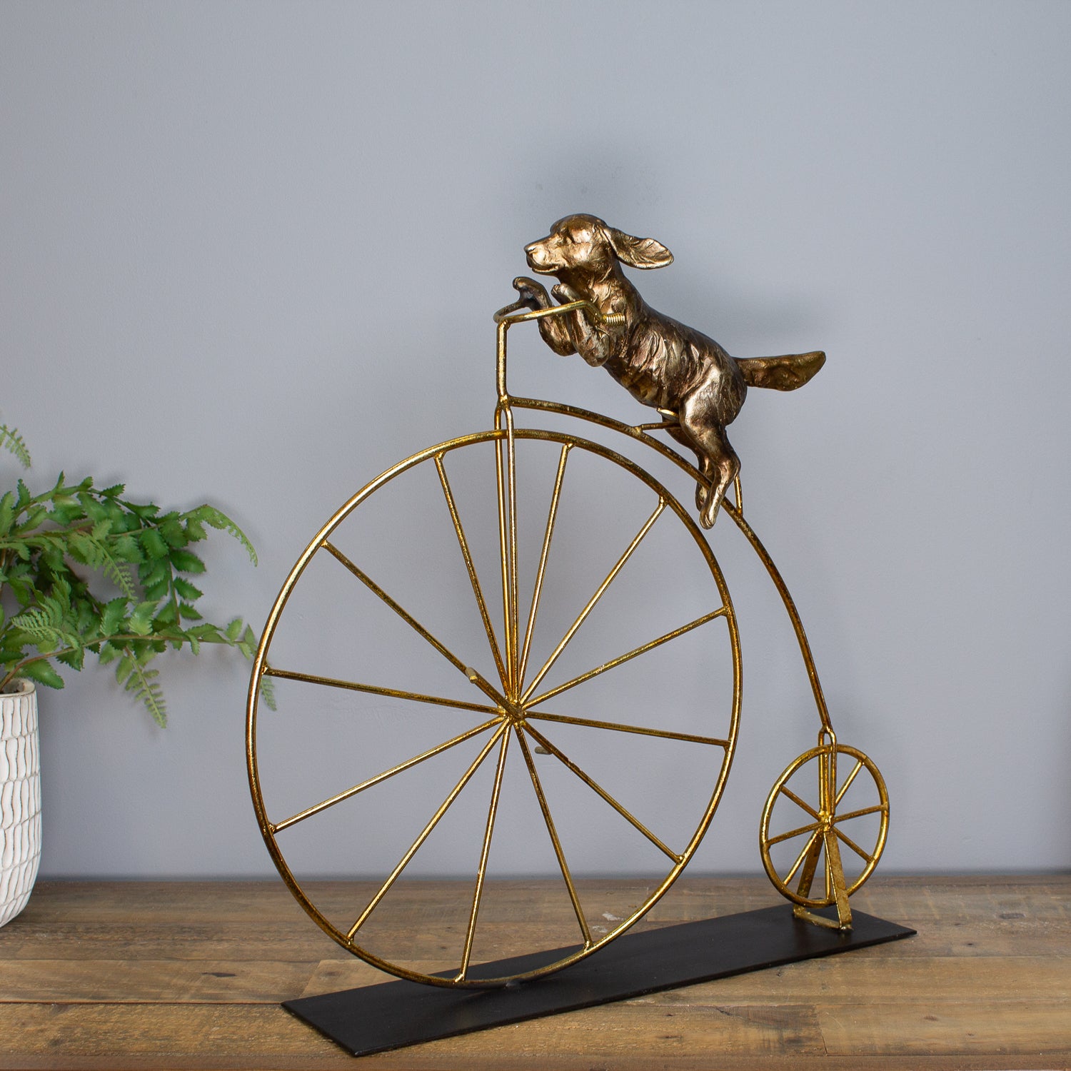 Dog Riding A Penny Farthing