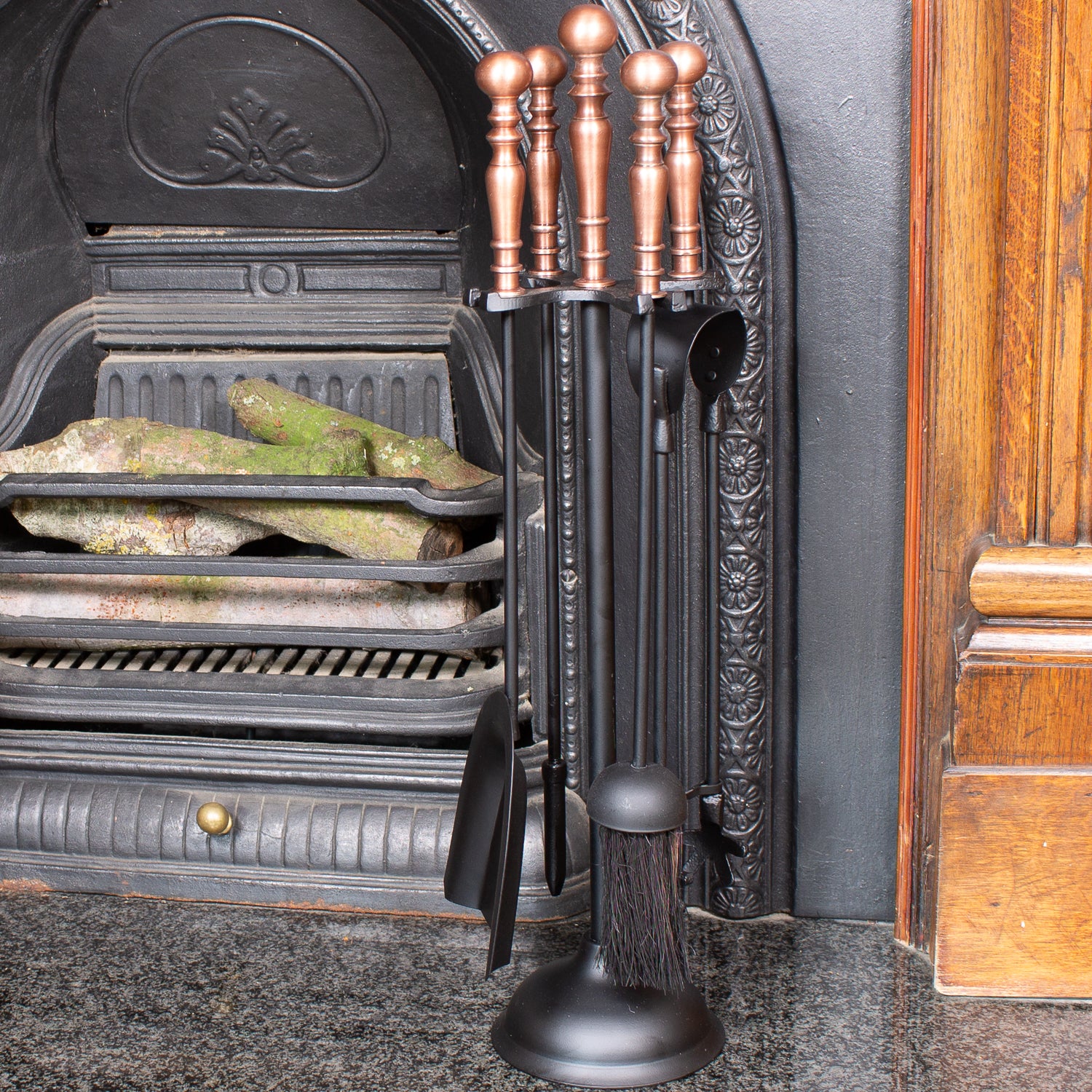 Large Companion Set With Copper Tops