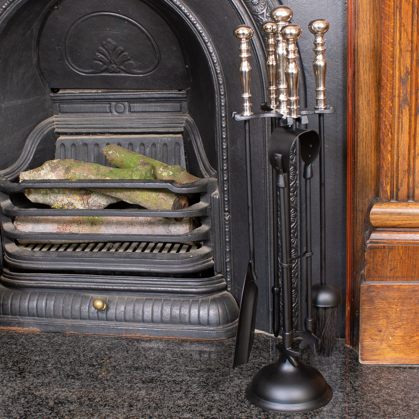 Large Companion Set With Nickel Tops