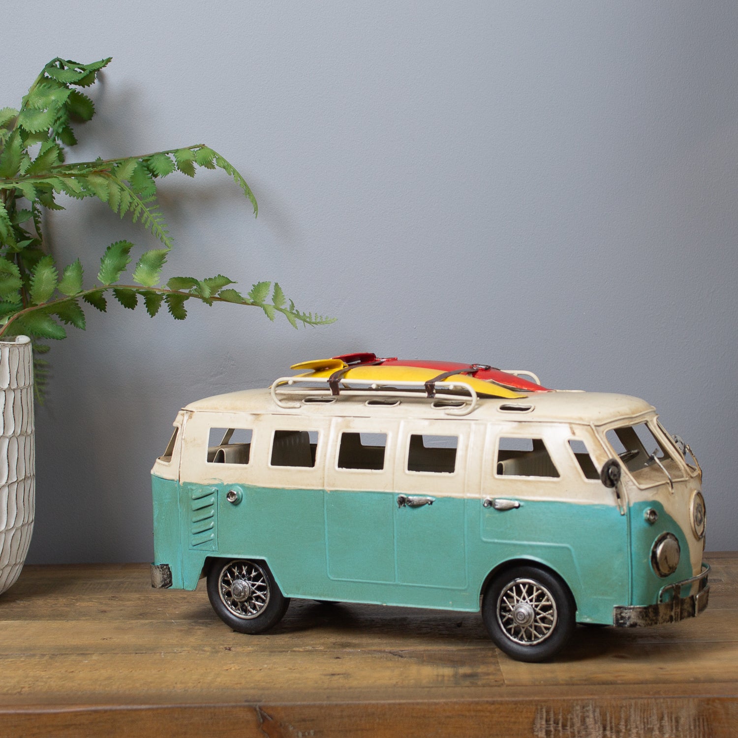 Blue Surfer's Camper Van