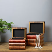 Vintage Book Stack Storage Box