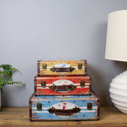Vintage Luggage Storage Cases - 1-2-3