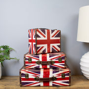 Vintage Luggage Storage Cases - Union Jack