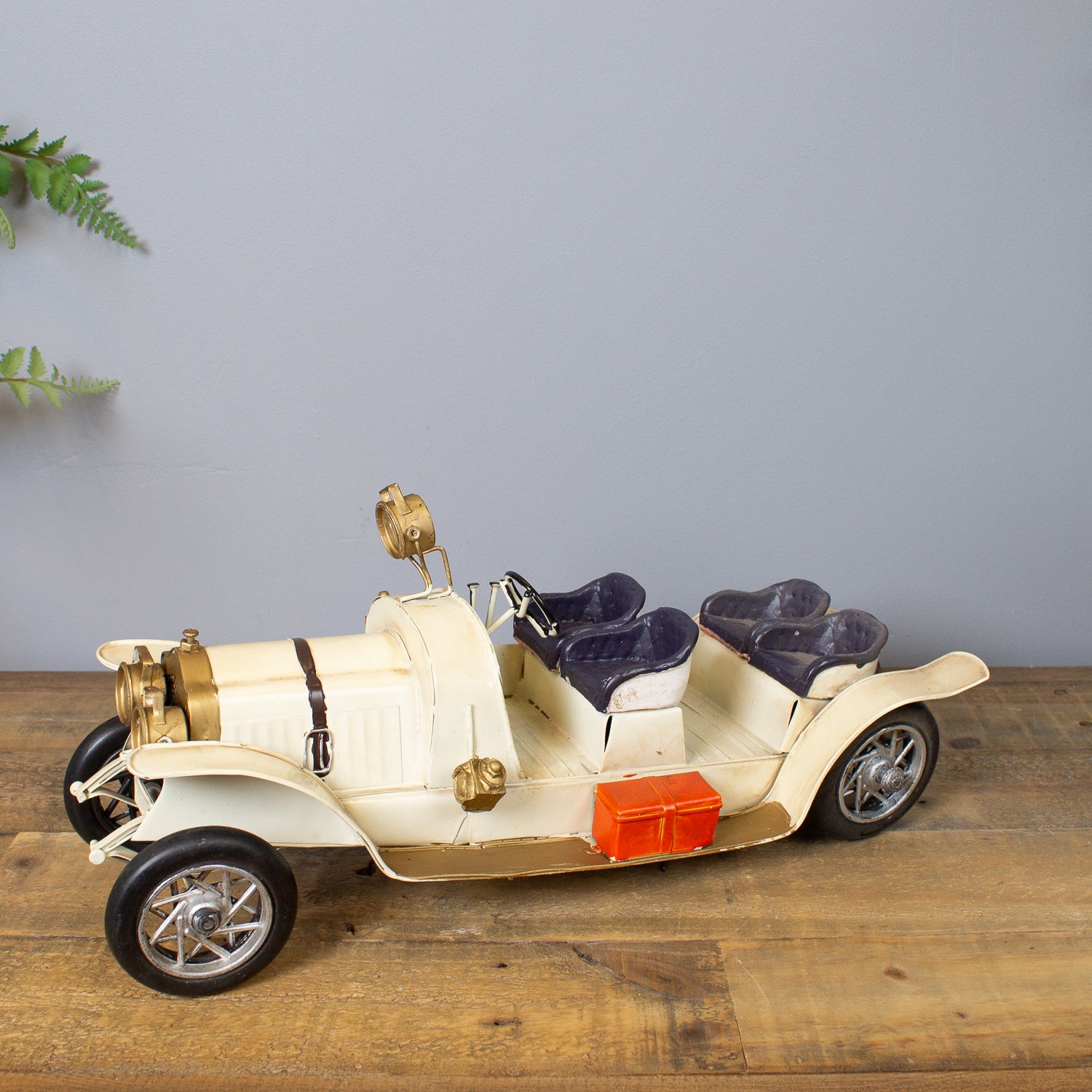 Cream Vintage Model Car